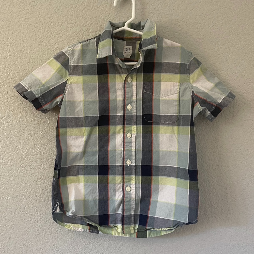 Gap Boys Plaid Button-down Shirt